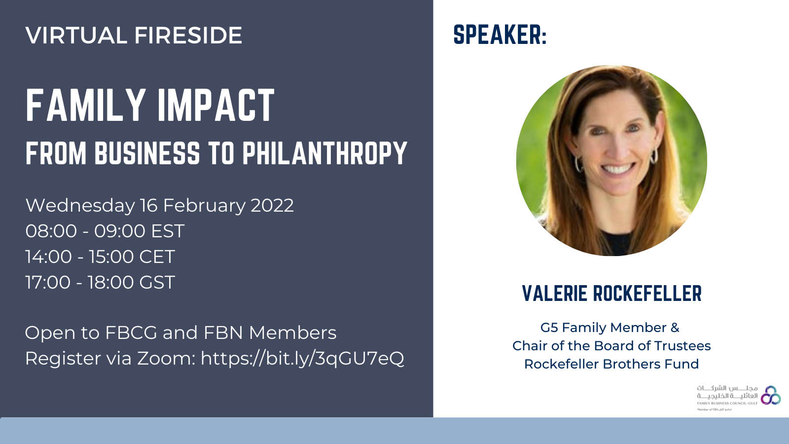 FBCG Fireside: Family Impact from Business to Philanthropy